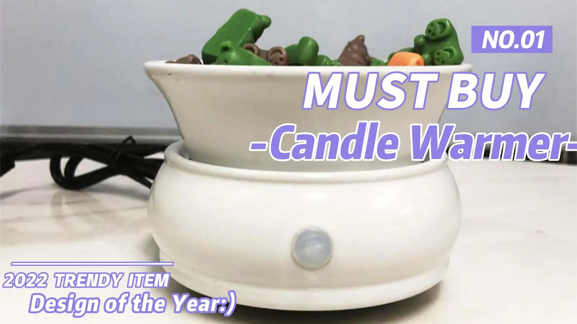 Ceramic Wax Warmer Candle Melt Warmer 3in1 Fragrance Candle Warmer
