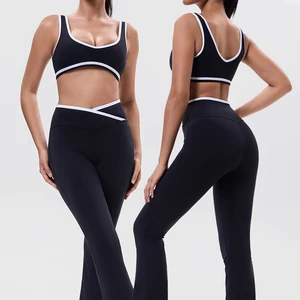 Wholesale Women's Gym Clothing Custom Activewear Workout Sets for Women Gym Wear Sports Yoga Sets Fitness Women Gym Fitness Sets