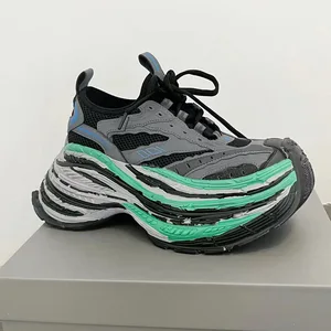 Dropshipping Custom Logo 2026 Winter New Sports Casual Shoes Heightening Couples Fashionable Men Mesh Thick-Soled Sneakers