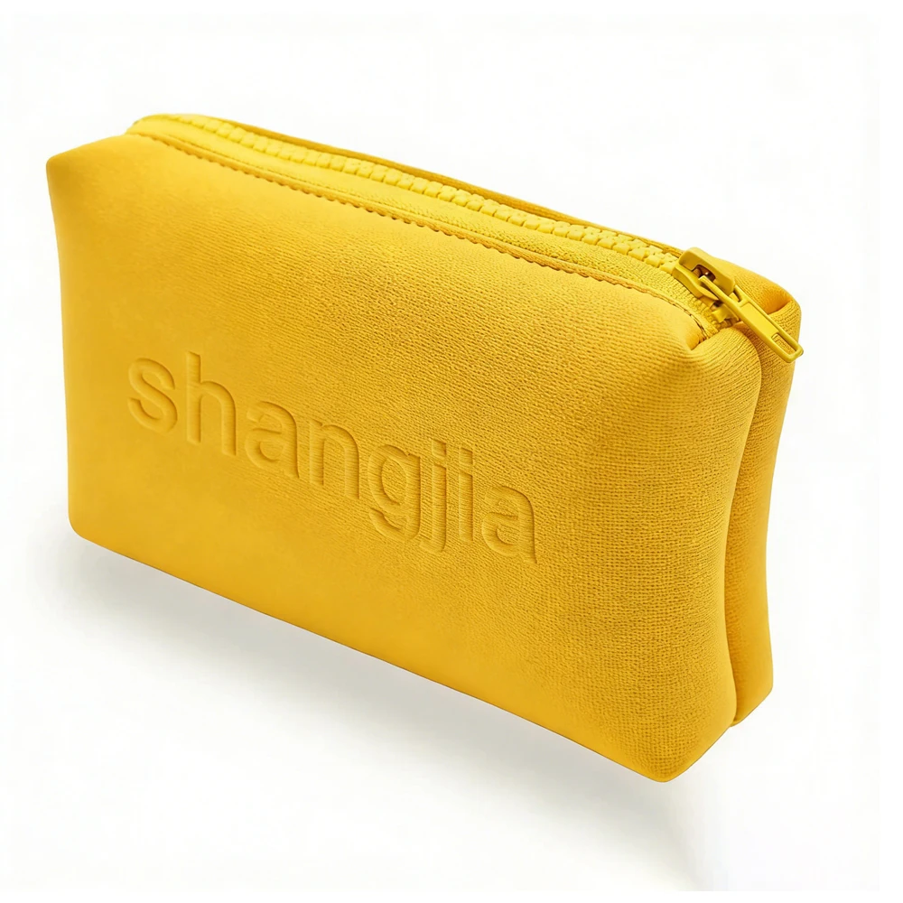 Custom Makeup Bag Frosted Zipper Toiletry Small Travel Wash Fashion clear Neoprene Cosmetic Bag Waterproof  Bag