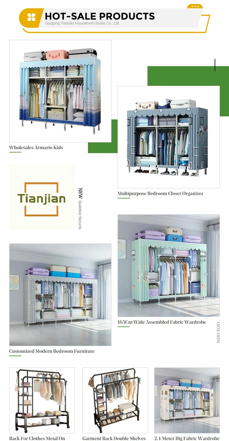 Lightweight Wardrobe And Fabric Wardrobe Closet And Portable Wardrobe