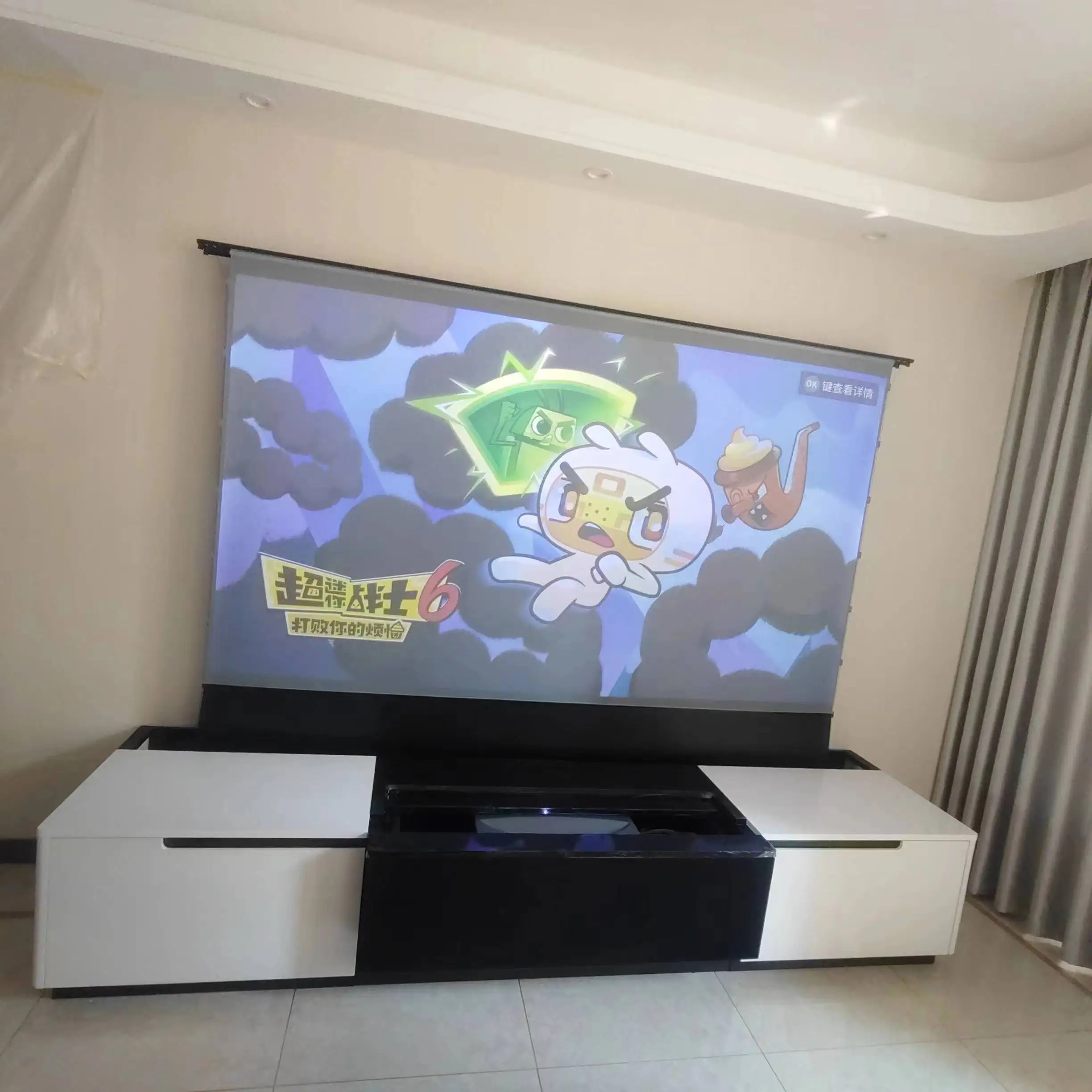 120 Inch PVC CBS P ALR Screen with Cabinet TELON Quality