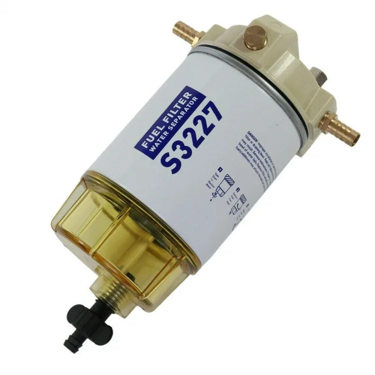 Outboard Motor Fuel Water Separator Filter S3227 With Clear Bowl