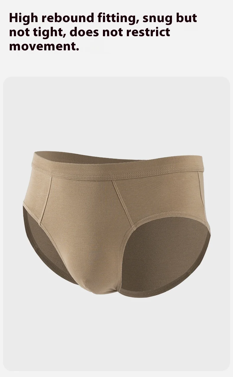 New Arrival Men's Underwear Breathable  Antibacterial Cotton Men's Boxer Briefs Cotton Men's Underpants Custom OEM Supplier