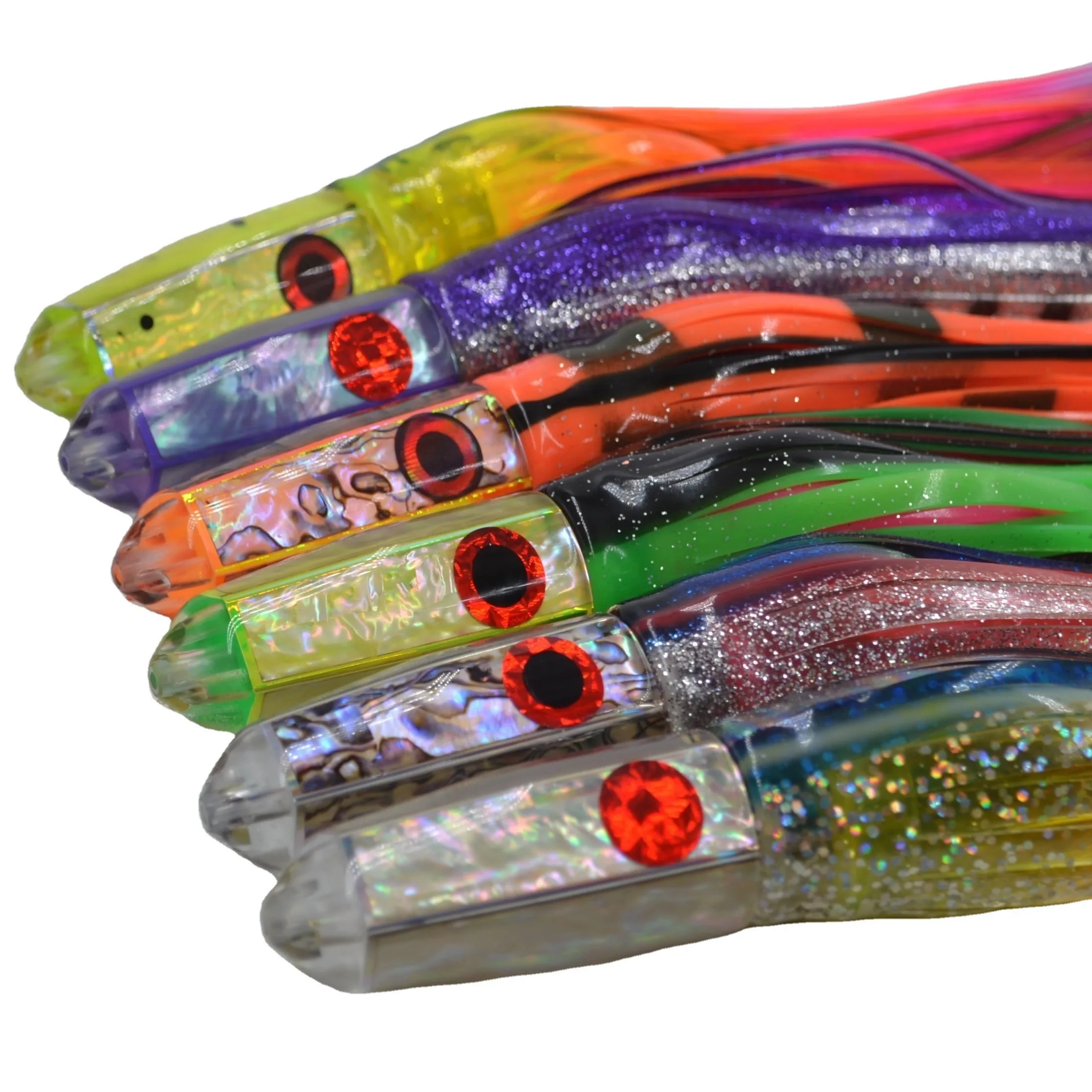 Leurre De Pêche à La Traîne Haute Mer 22cm Motif Calmar - Pour Thon, Marlin, Espadon Et Poissons Carnivores
