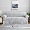 Wave skirt hem silver gray