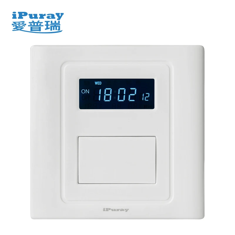
220 В переключатель таймера Высокая мощность ЖК-дисплей двойная панель электрическая автоматическая 