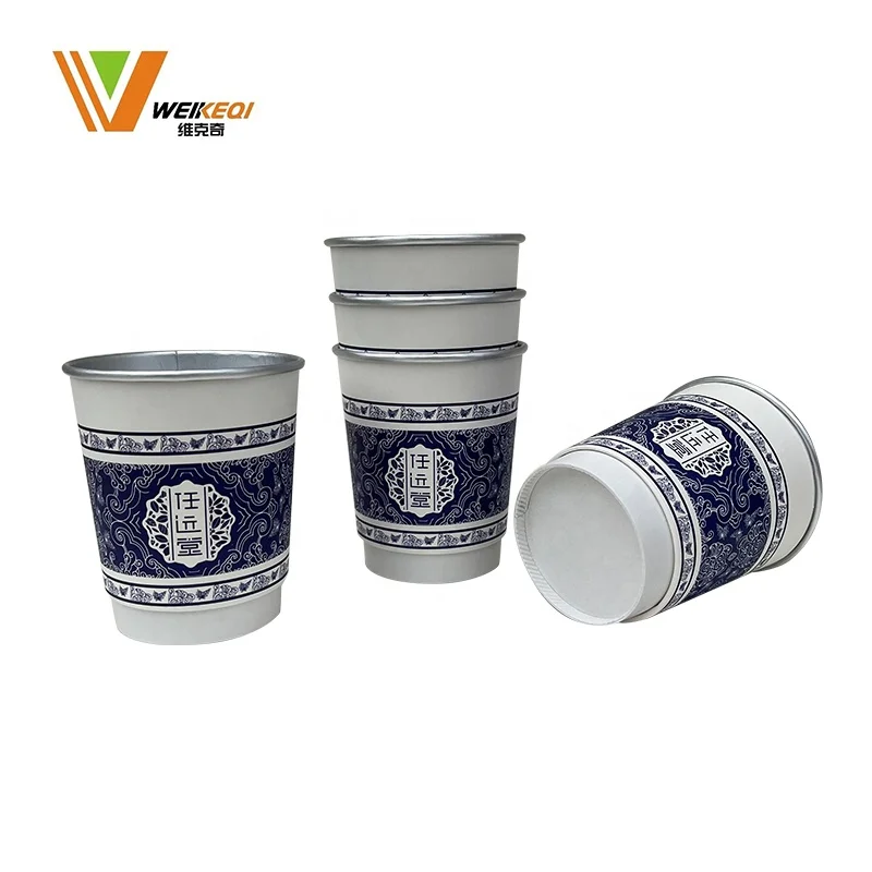 Instant Drink 100% Biodegradable Eco-friendly Disposable Single Wall PLA PE Coating Paper Coffee Cup Including Inside Bottom Tea