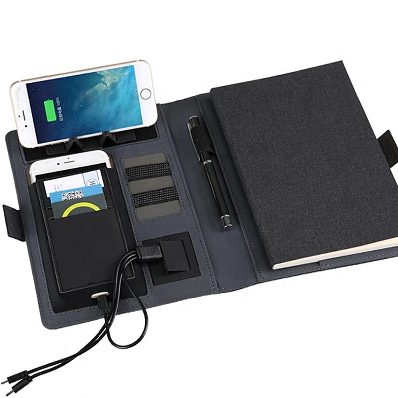 2024 Wireless Charging Diary Planner with Phone Pocket Card Holder ...