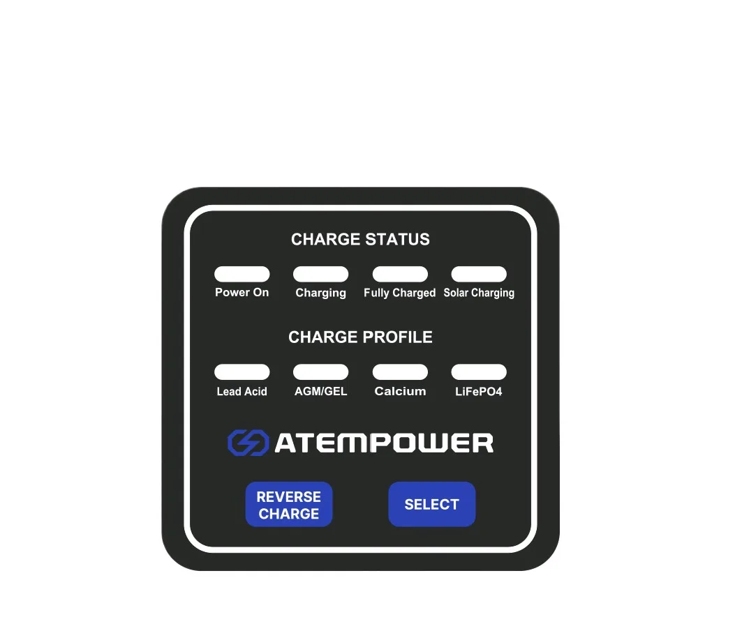 ZF ATEM POWER 12V 25A 40A 60A Dual Battery System Smart DC to DC Battery Charger With Solar MPPT for Car