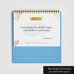 Customized Affirmation Card Desk Calendar Photo Frame 2026 Positive Thinking Daily Cards Adjustable Sheet Count Design Your Own