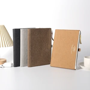 Custom logo A5 96sheets Washable Kraft Paper Cover Eco-friendly Notebook