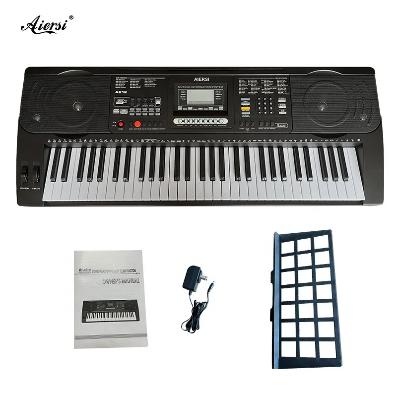 Cheap Price Musical Instruments Keyboard Digital Organ Keyboard 61 Keys Piano Keyboard Touch Sensitive Pitch Bend Tremolo Piano