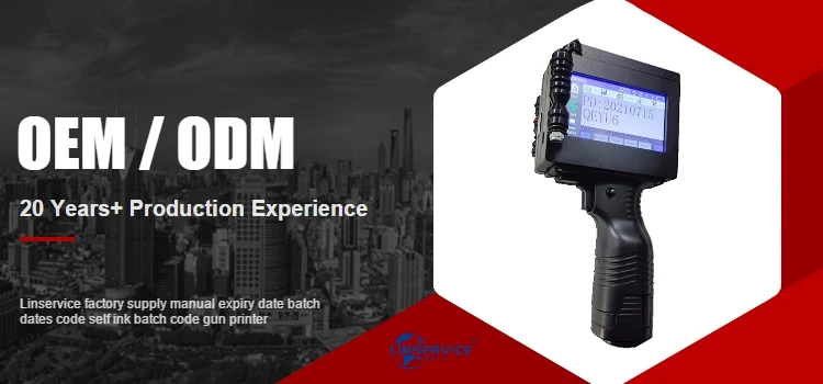 manual handheld inkjet printer logo date number batch code hand ...