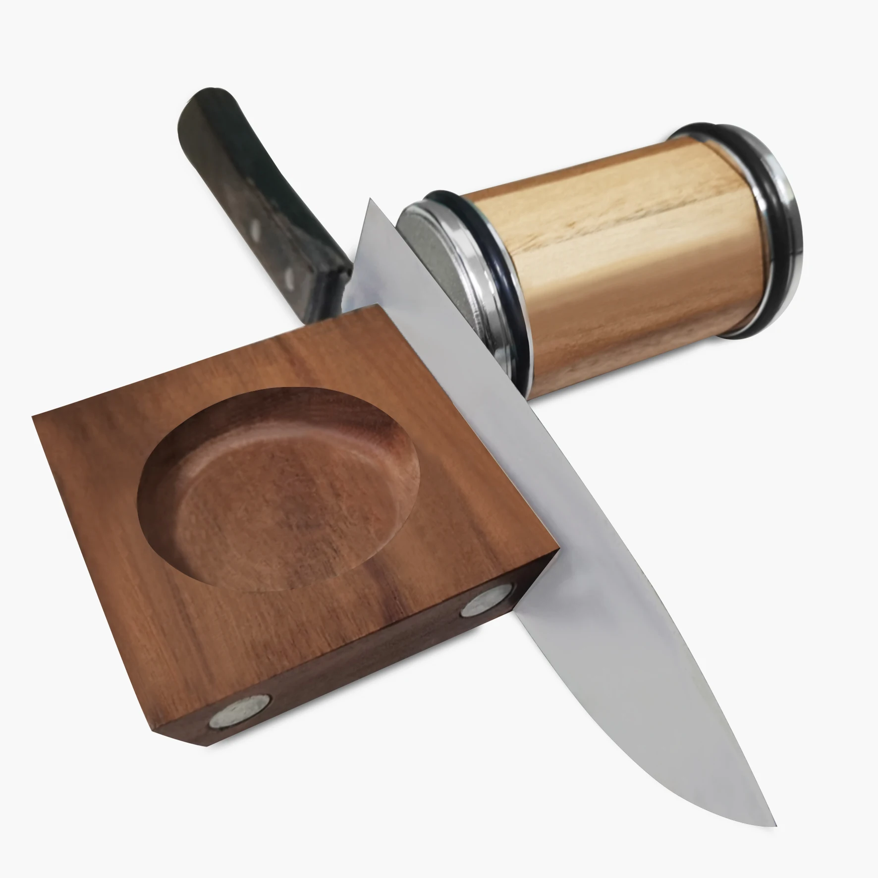 Qxf Knife Sharpener Tumbler Rolling Diamond Ceramic Knife