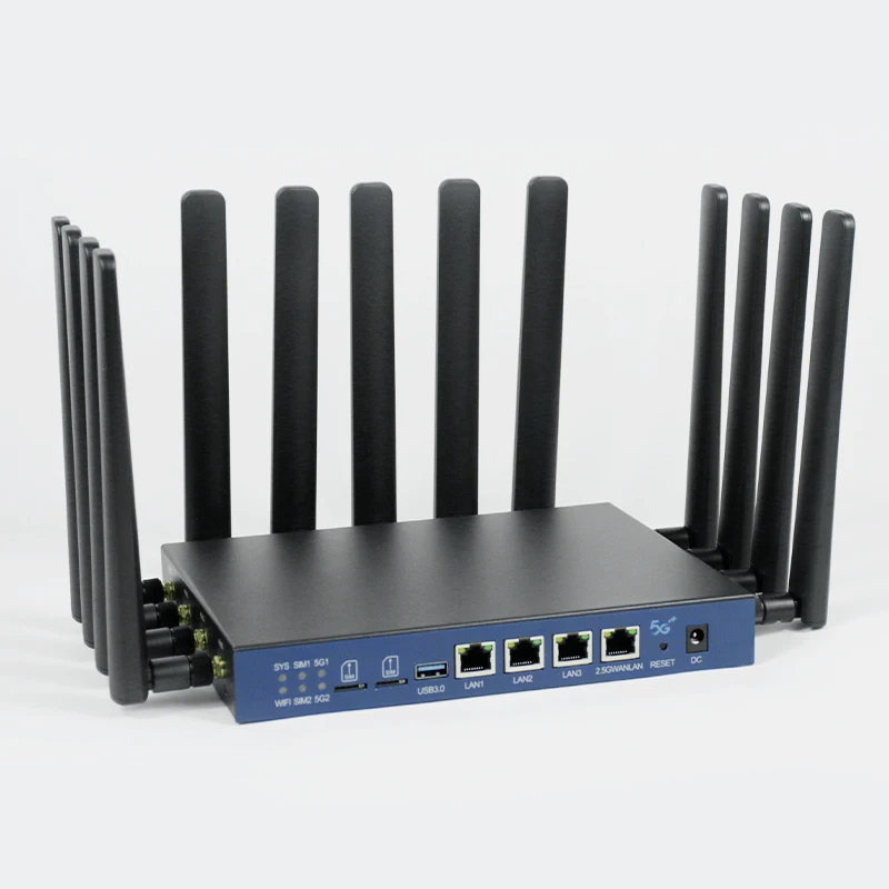 HUASIFEI Dual Band 4G 5G Router Wifi6 Chipset MT7981B+MT7976CN+MT7531AE Dual Module Industrial 5g Router