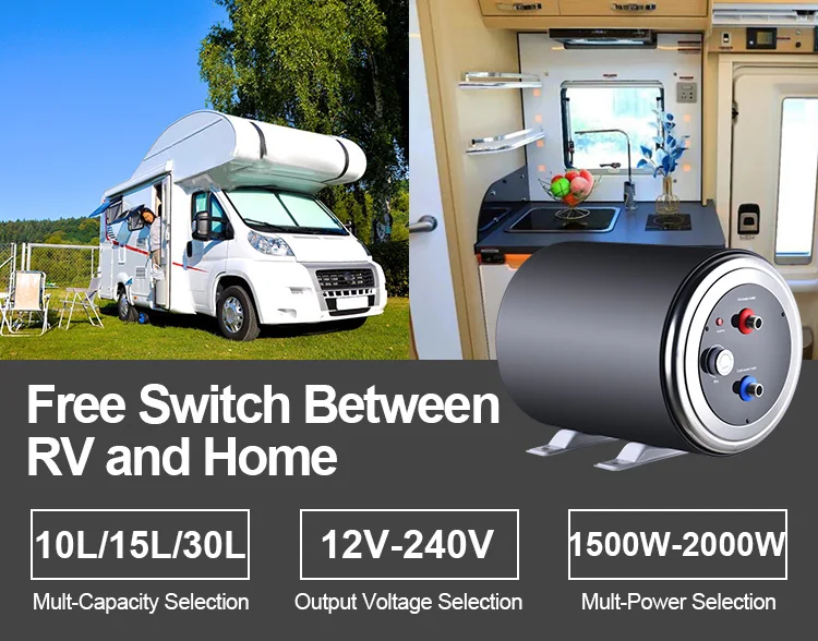 10L 15L 25L Calentador De Agua 110v 220v 12v Rv Electric Water Heater 110 Volt Small Electric Hot Water Heater for Camper