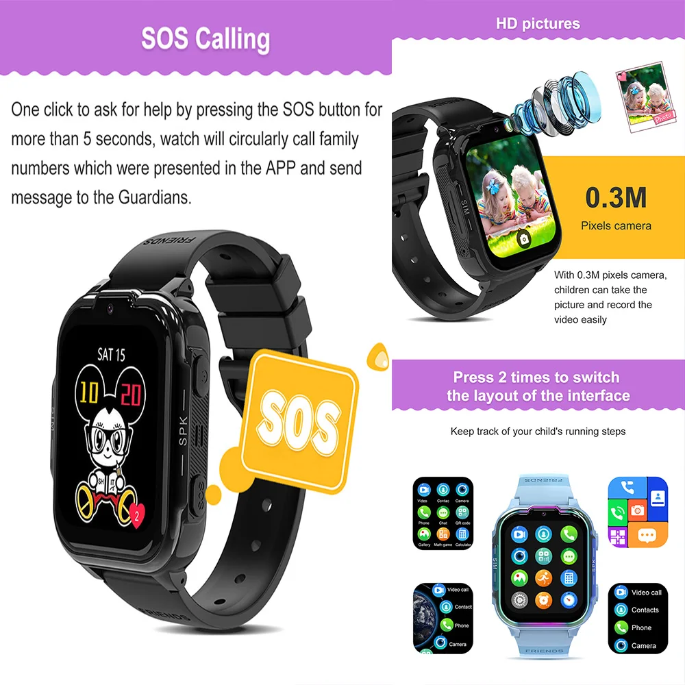 Aplicaciones Gps Sim Para Reloj Gps NiÃ±os Reloj Inteligente DH20