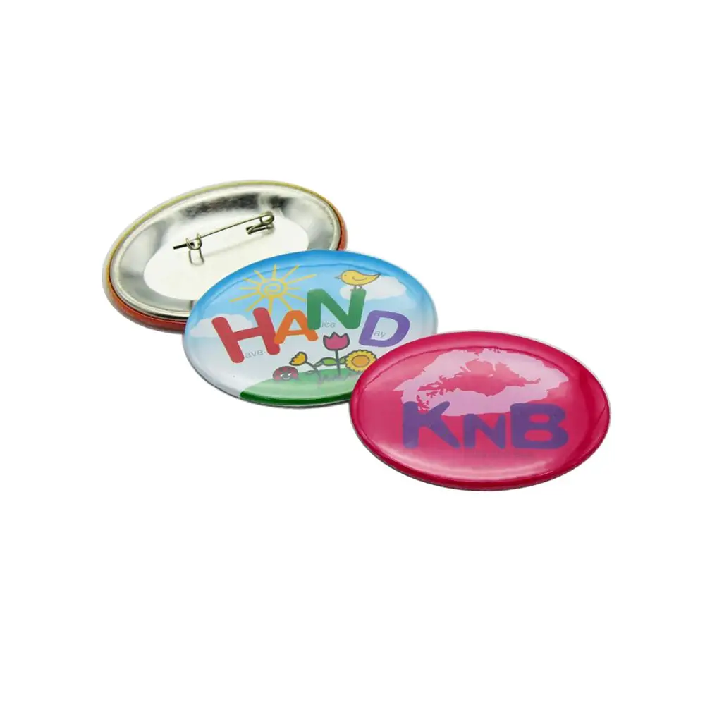 Набор для изготовления значков для кнопок овальной формы, 45x65 мм