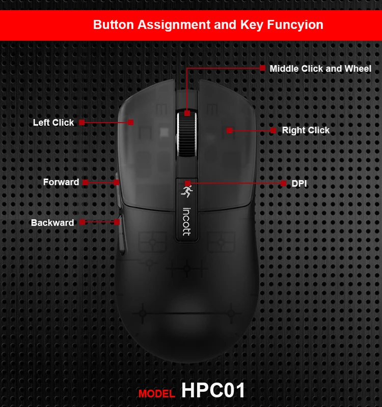 2023 New Tri-mode Bluetooth 2.4g Wireless And Wried Gaming Mouse,High ...