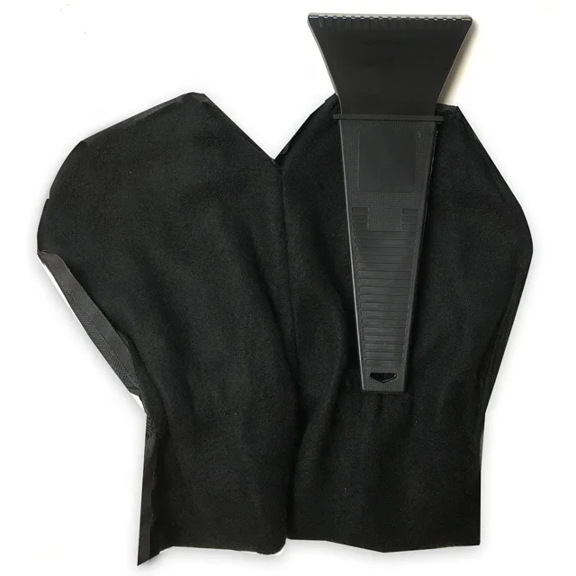 Водонепроницаемый очиститель лобового стекла и скребок для льда автомобиля с теплыми толстыми флисовыми нарукавниками