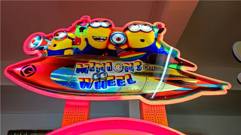Rolling Wheel turntable ticket arcade game, rotating wheel arcade redemption ticket game machine