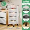 4 Tier white square basket