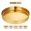 50cm straight round plate (gold)