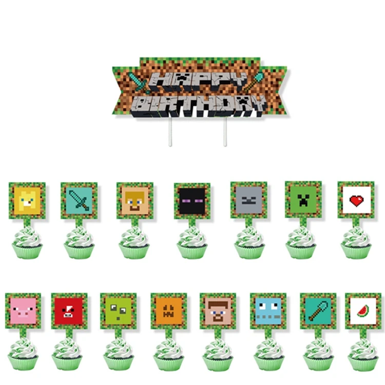 8th-birthday-theme-boy-minecraft-birthday-banner-x4083 for Free Minecraft Printable Food Tents 8th Birthday Theme Boy - Minecraft Birthday Banner X4083 for Free Minecraft Printable Food Tents