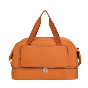 Men's Travel Duffel Bag Fashionable Large Capacity Waterproof Women Weekend Bag Multifunctional for Business Travel Gym Sports