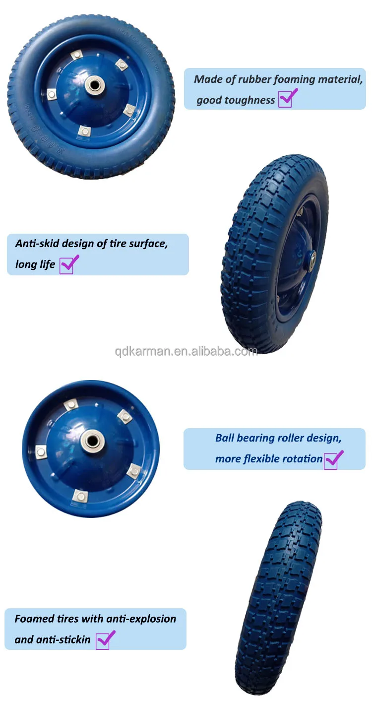 Balloon Wheels For Wheelbarrow 13 Inch 3.008 Pu Foam Wheels Buy