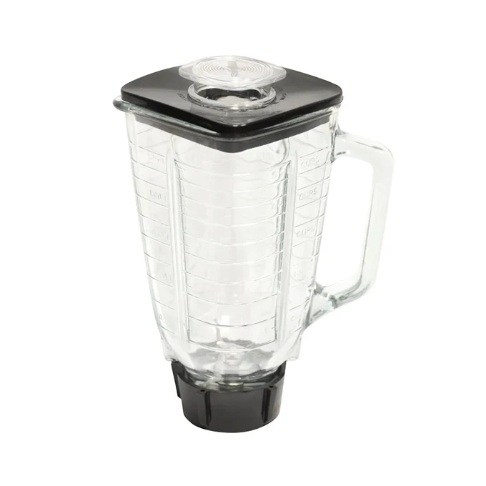 Replacement 1.25L square Oster Juicer Blender Glass Jar Top Cover Blades Base Blender Jar for Blender Spare Parts