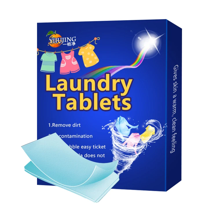 Eco Friendly Washing Machine Cleaning Sheet Laundry Detergent Paper