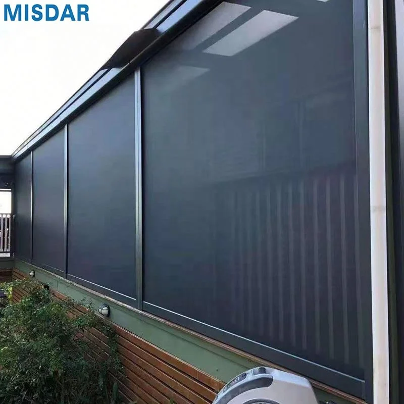 Sun Block Screens Windows Motorized Track Screen Outdoor Roller Blinds Garden Electric Zip Shade Shutter Blind