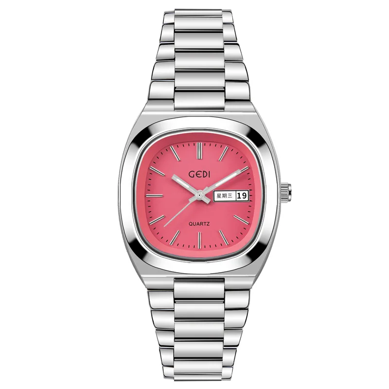 Goldi Simple Double Calendar Women's Watch, High