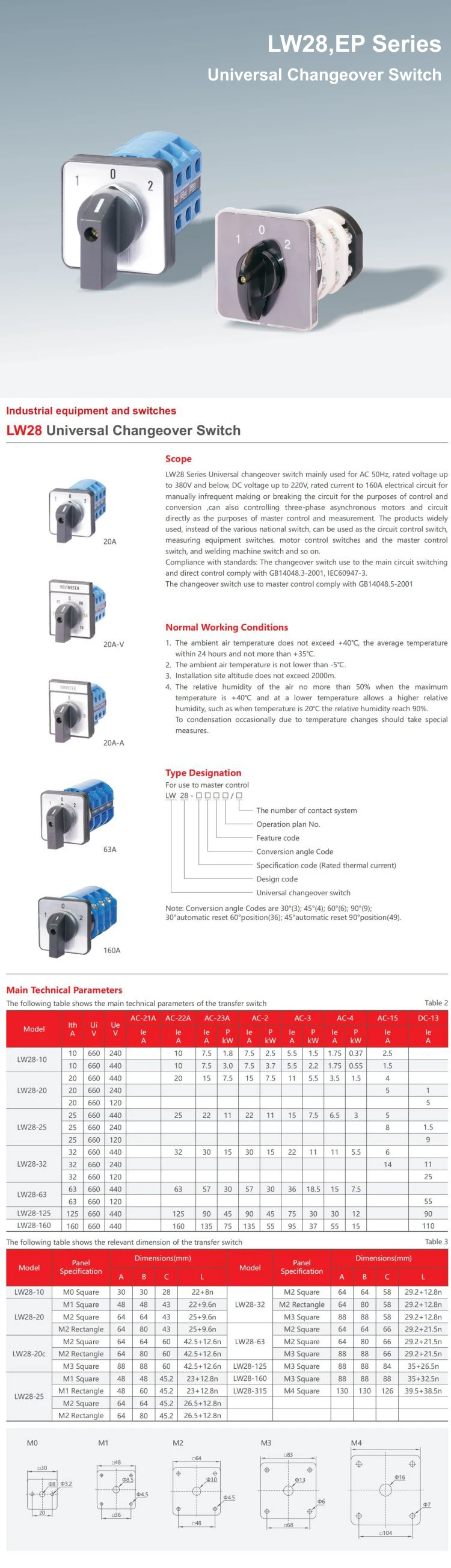 lw30 25a switches