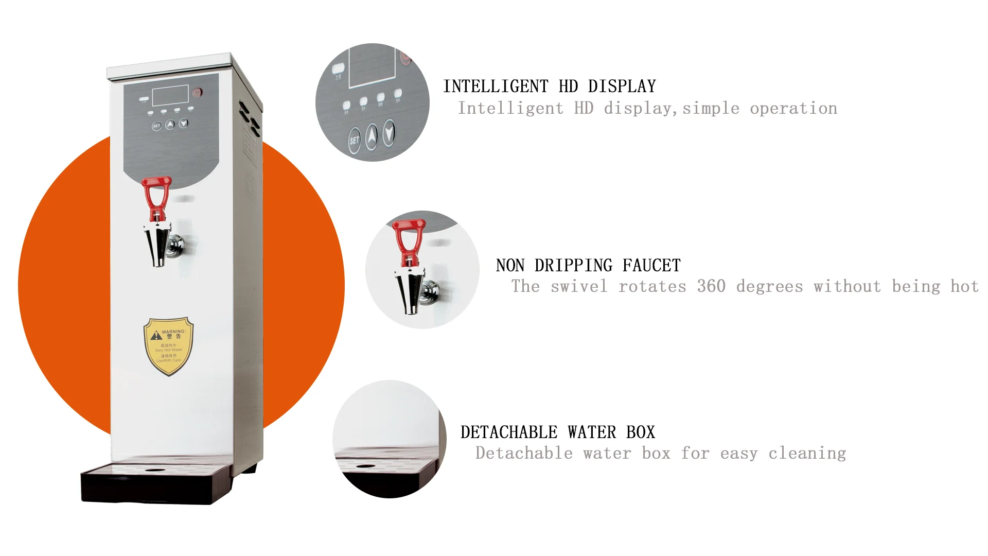 Commercial Elegant Small Automatic Electric 30l 3000w Stainless Steel