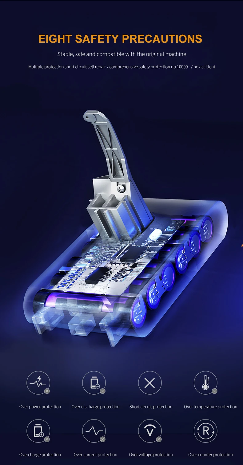 Factory Price For Dyson Lithium Battery V7 Replacement Vertical