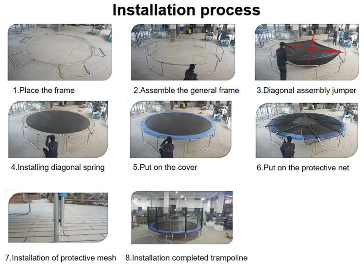16 Ft Large Outdoor Fitness Trampoline With Ladder Trampoline Manufacturers For Sale Buy Large