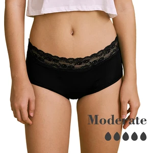 Four Layers Menstrual Panties Leakproof Briefs Sexy Lace Women Physiological Period Sanitary Cotton Period Panties