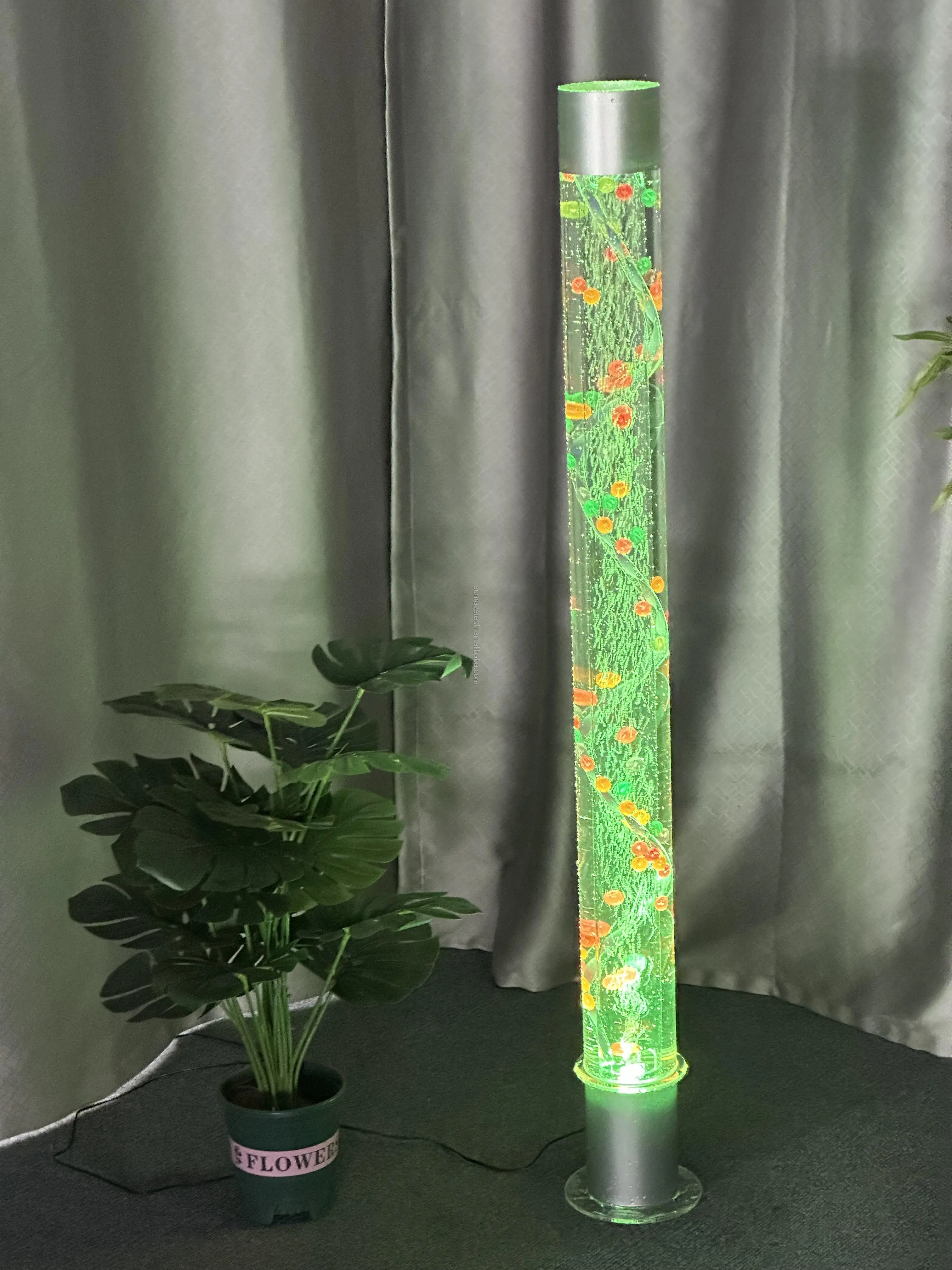 2023 Customized Floor Standing LED Bubble Tube Cylinder Water Bubble Tube for Home Sensory Items Kids School Education