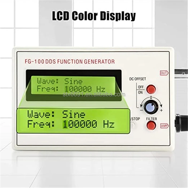 Générateur De Fonction FG-100 DDS 1Hz-500KHz - Générateur Signal Sinusoïdal - Précision Métrologie