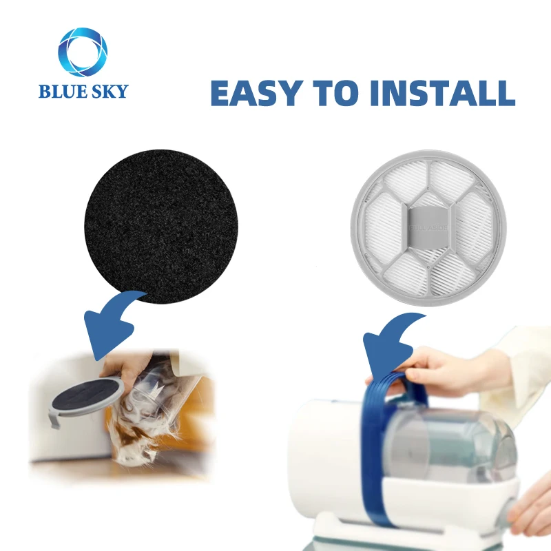 6 Spugne Di Ricambio Per Filtro Hepa P1 - Per Toelettatura Animali Domestici E Aspirapolvere