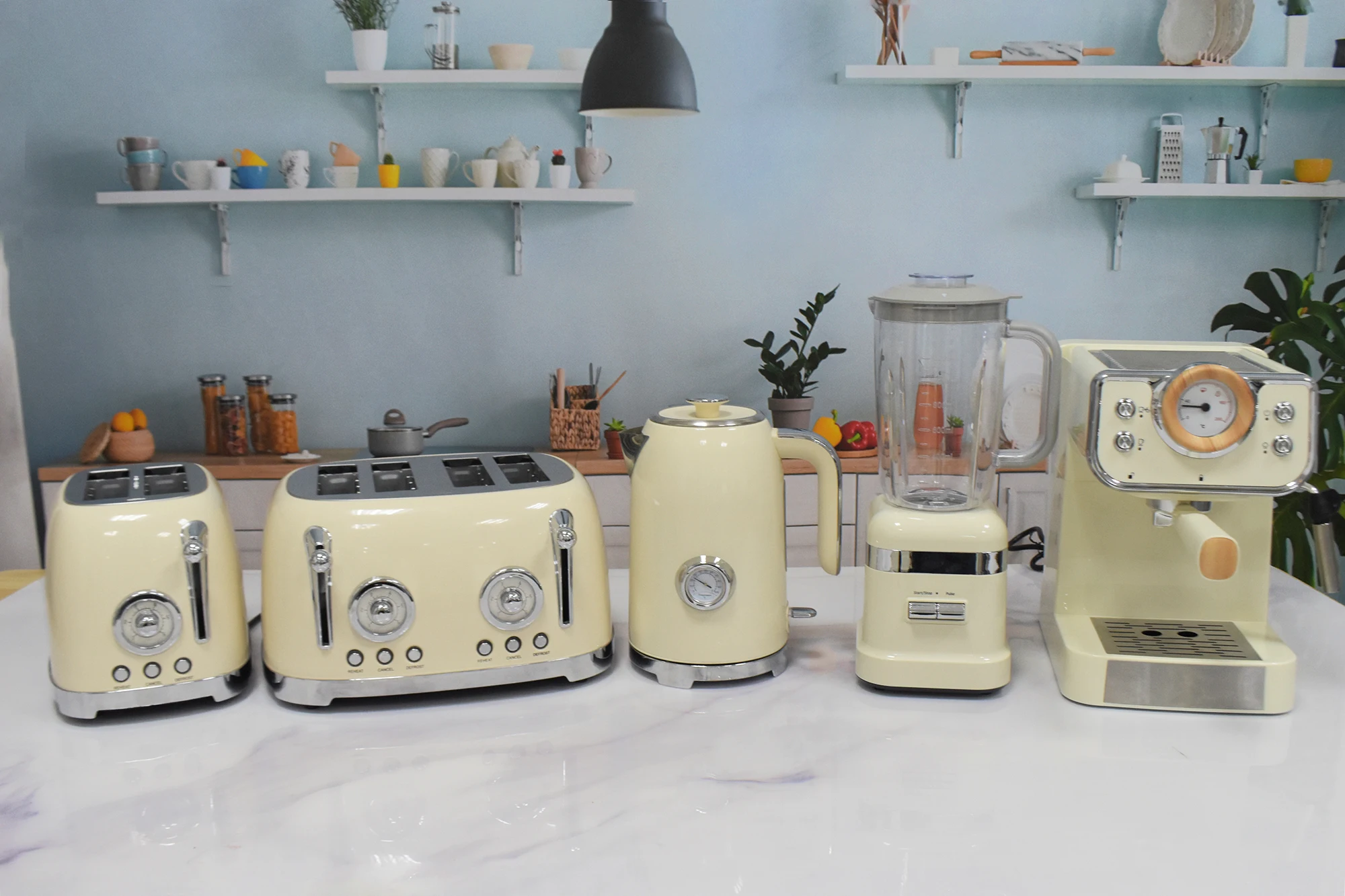 Hot Selling Retro Toaster And Water Kettle Coffee Maker Kitchen   H490826ea86ee475ea3bd1bd2fc26c8a0W 