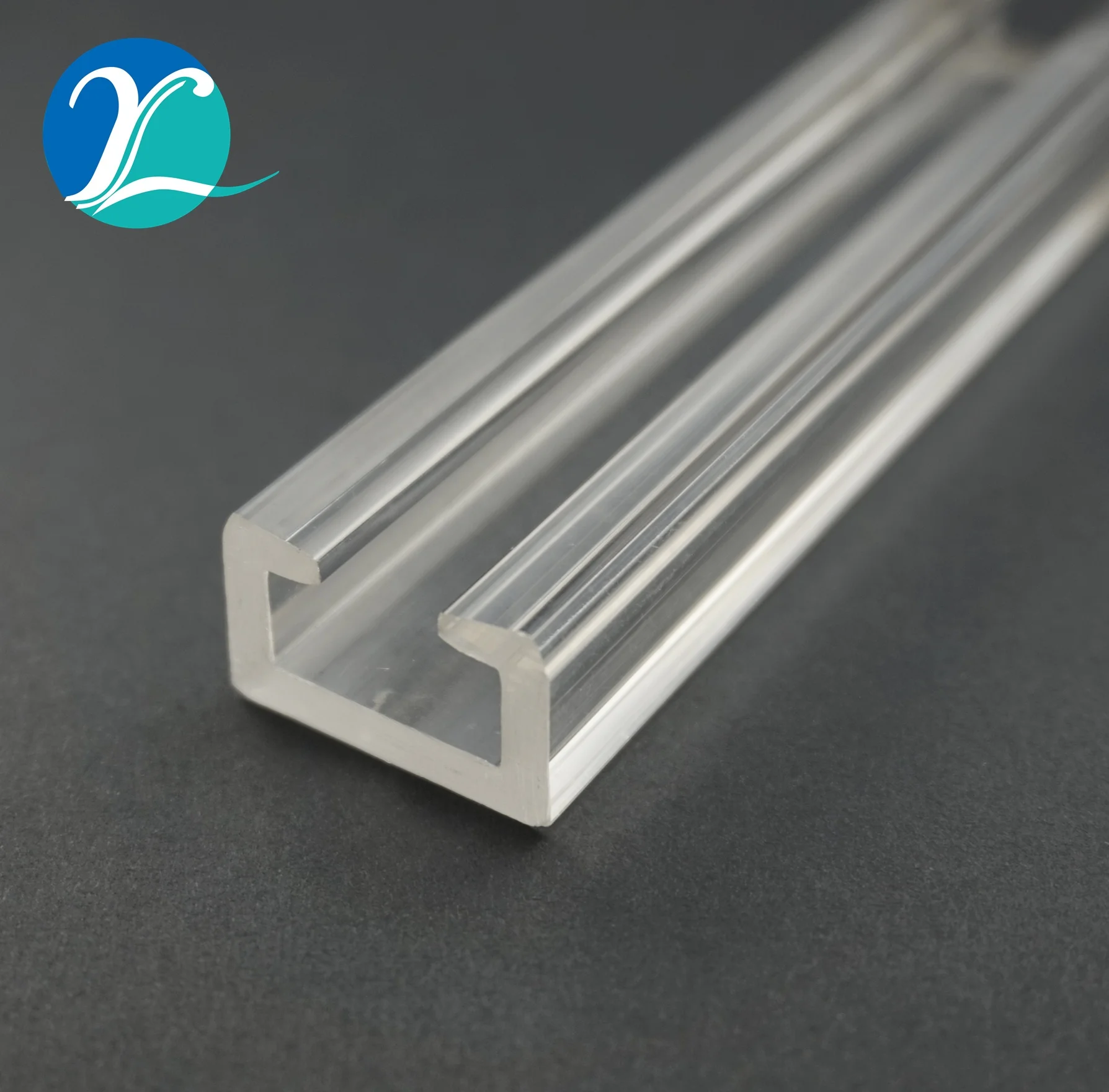 Extrude Pc Profile Clear Plastic Led Strip Light Bar Diffuser to Lampshade c Frosted Translucent Plastic U Channel/ Cover Trench