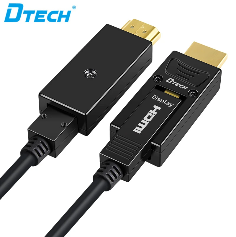 
 DTECH совместимый интерфейс 18G 3d 4K @ 60 Гц D-A 100 м АОС HDMI волоконно-оптический кабель 50 м  