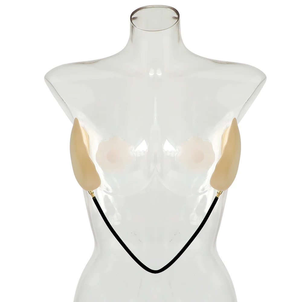 Invisible Push-Up Frontless Bra Silicone Deep Plunge Kuwait