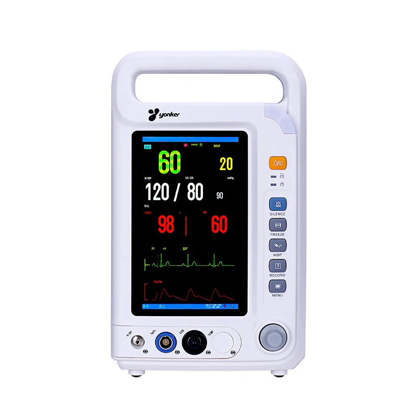 Монитор сердечного ритма Yonker 8000a, 4 параметра NIBP + SPO2 + TEMP + PR