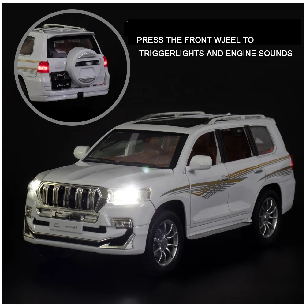 1:24 электрическая модель автомобиля игрушки со звуком и светом для открывания двери литые под давлением модели