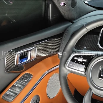 Dry Carbon Fiber Rearview Mirror Cover for Tank 700 Carbon Interior Trim Side Mirror Cover Kit